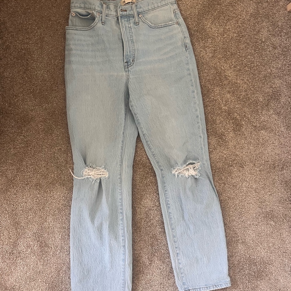 Madewell High - The Perfect Vintage Straight Leg - Rise light Blue Jeans